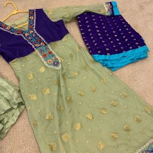 Pakistani Indian party wear desi suit clothes
